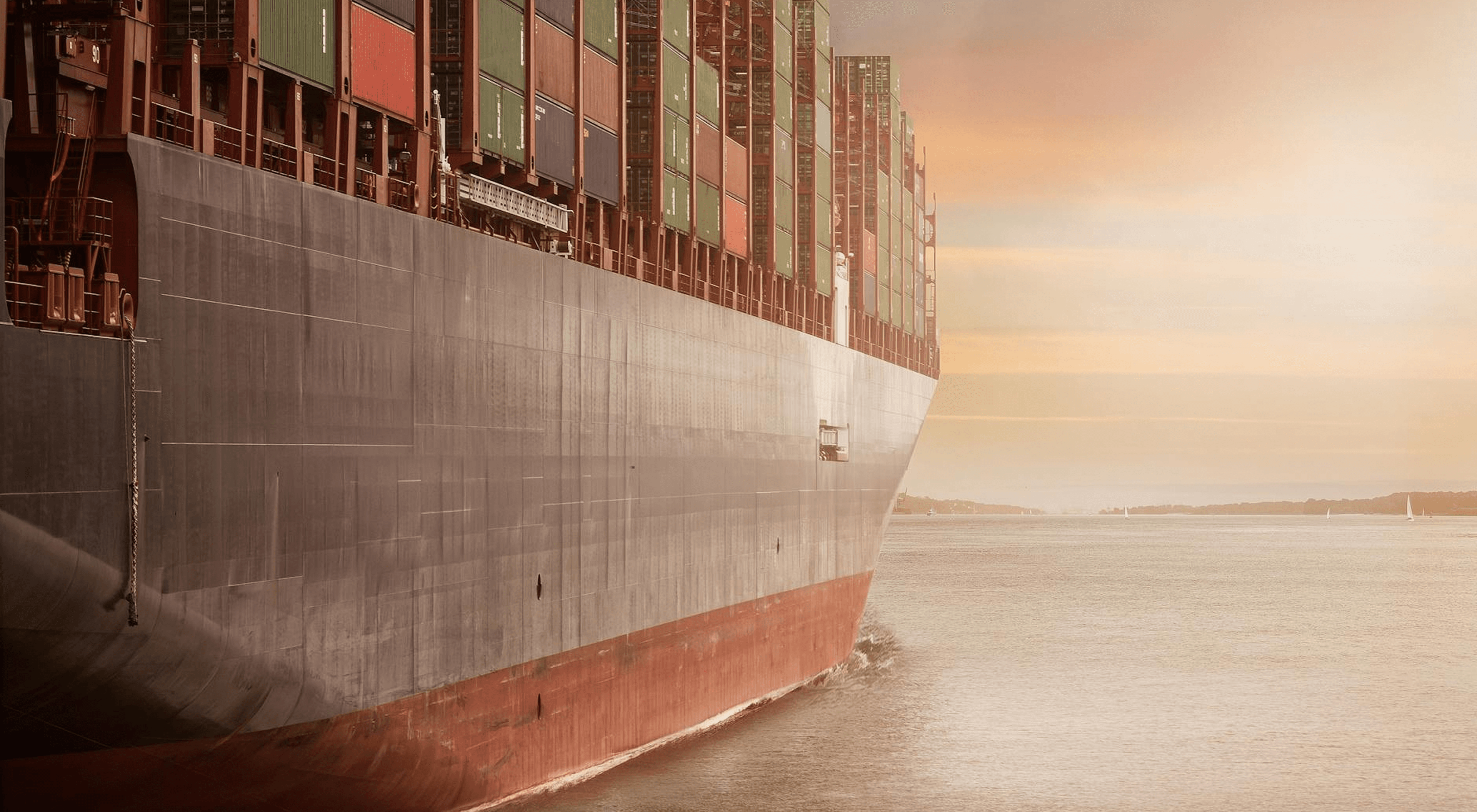 containers in ship